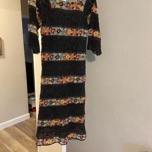 Colorful Crochet Women's Dress